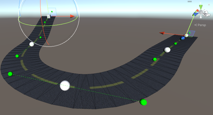 Building roads using Bezier curves in Unity